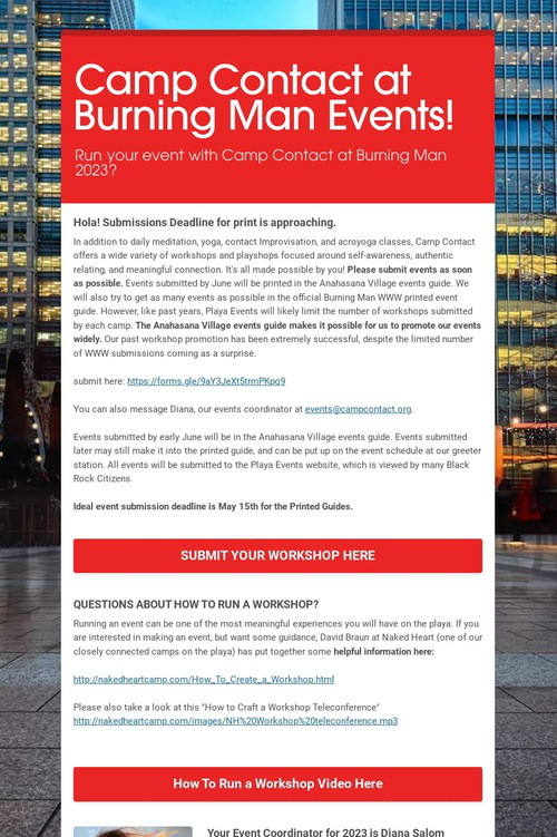Camp Contact at Burning Man Events!