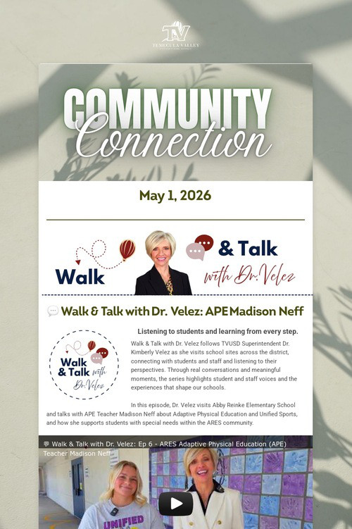 TVUSD COMMUNITY CONNECTION
