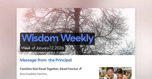 Wisdom Weekly - January 12, 2026