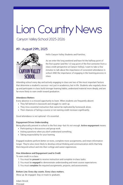 Lion Country News