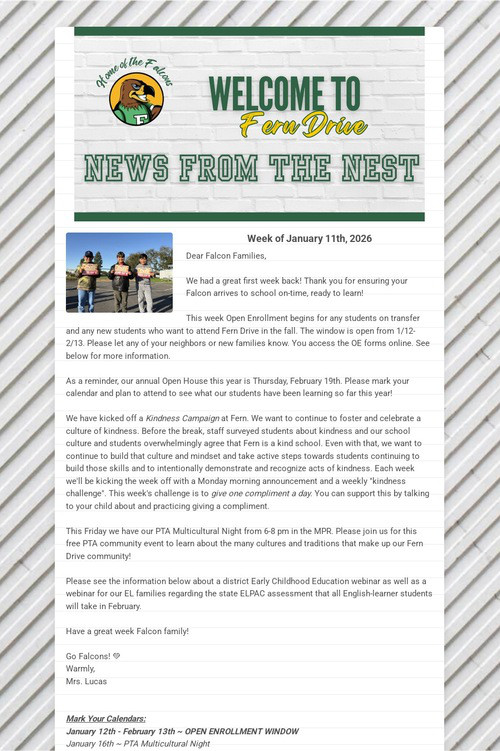 News From The Nest