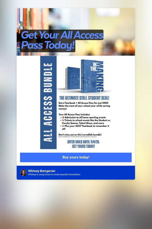 Get Your All Access Pass Today!