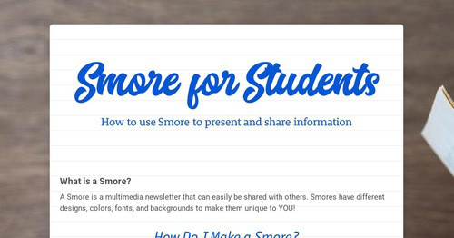 Smore for Students | Smore Newsletters