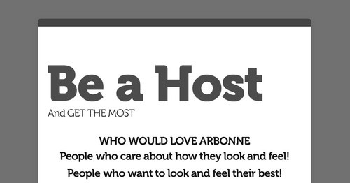 Be a Host