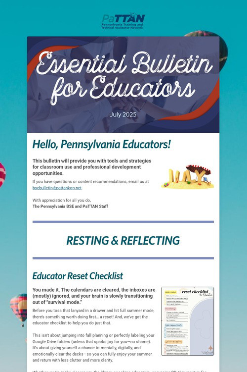 Essential Bulletin for Educators