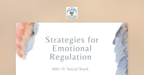 Strategies for Emotional Regulation