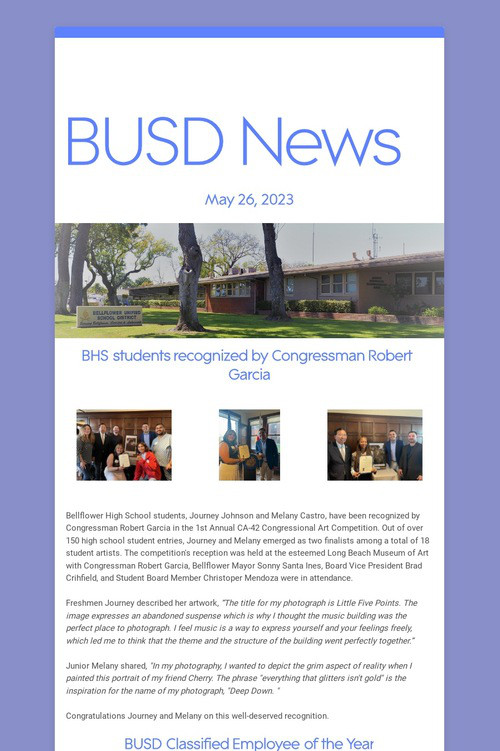 BUSD News