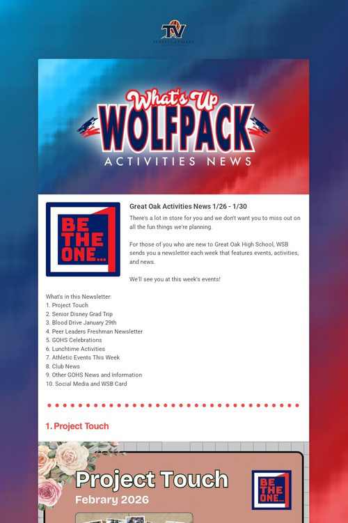 What's Up Wolfpack   1/26 - 1/30