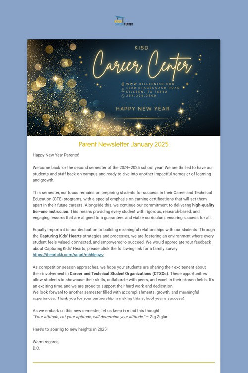 Parent Newsletter