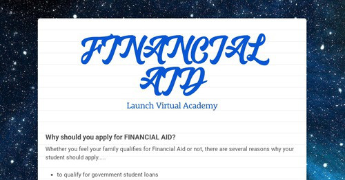 FINANCIAL AID