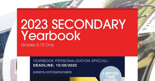 2023 SECONDARY Yearbook