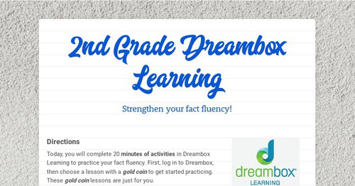 2nd Grade Dreambox Learning