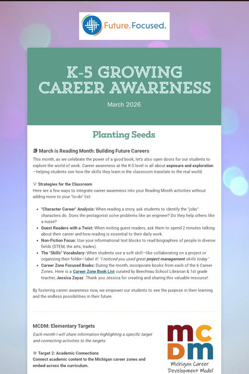 K-5 Growing Career Awareness