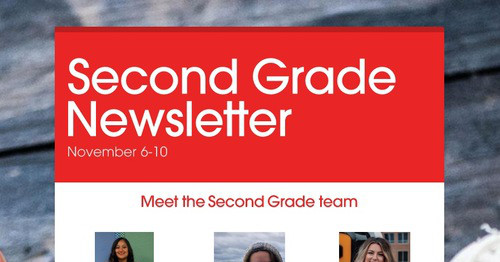 Second Grade Newsletter