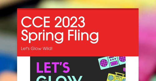 CCE 2023 Spring Fling