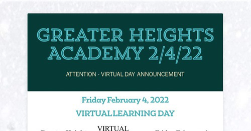 Greater Heights Academy 2/4/22