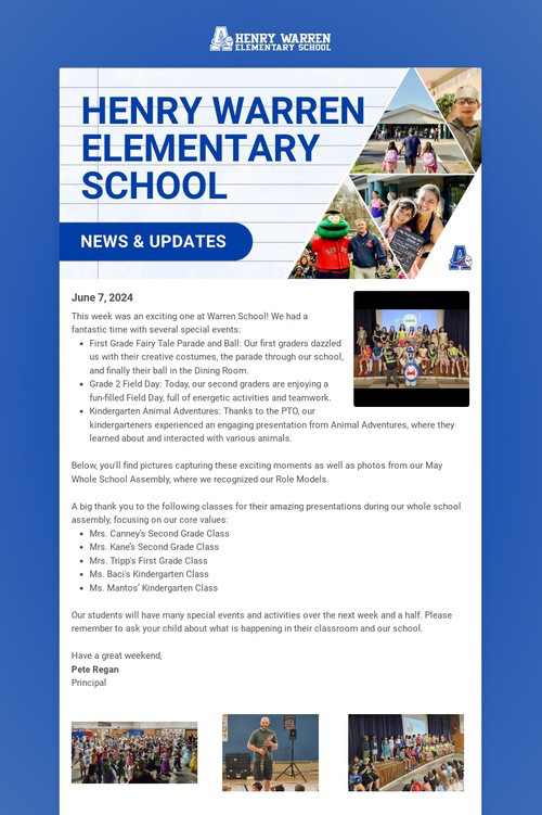 Warren School Weekly Update