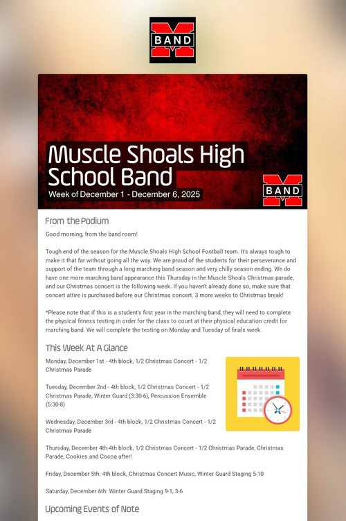 Muscle Shoals High School Band