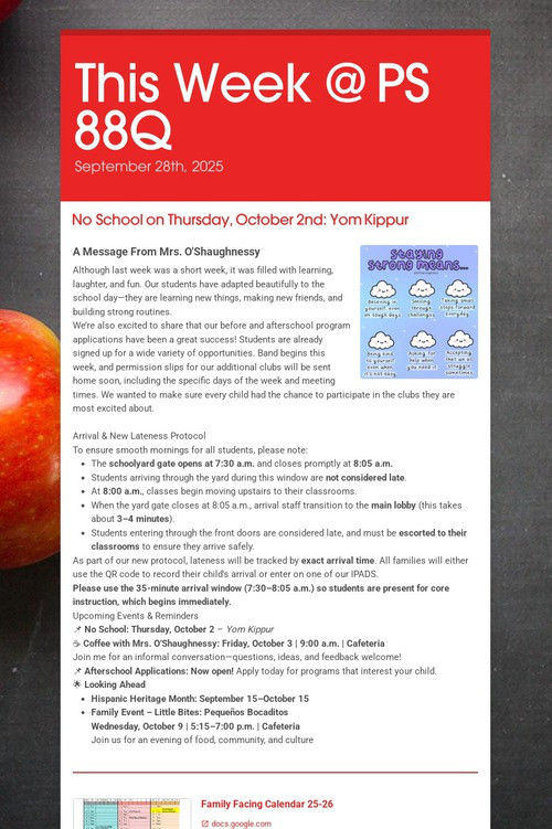 This Week @ PS 88Q