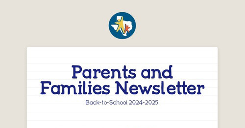 Parents and Families Newsletter