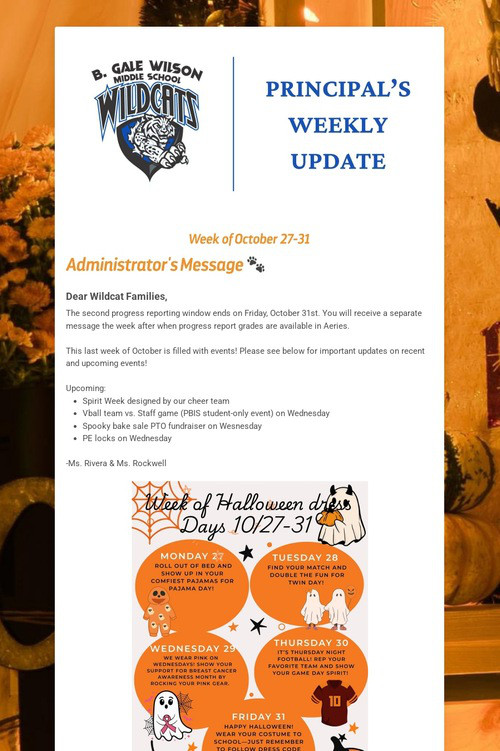 Principal's Weekly Update