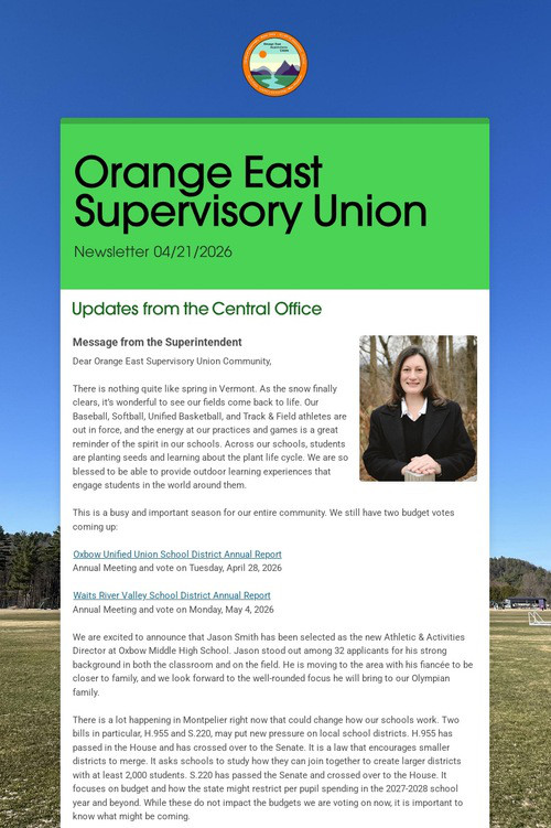 Orange East Supervisory Union