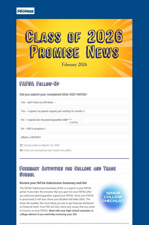 Class of 2026 Promise News