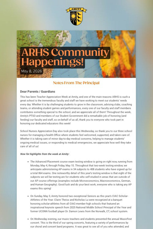 ARHS Community Happenings!