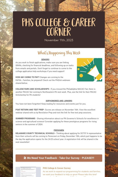 PHS College & Career Corner
