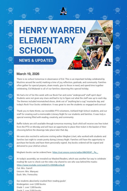 Warren School Weekly Update