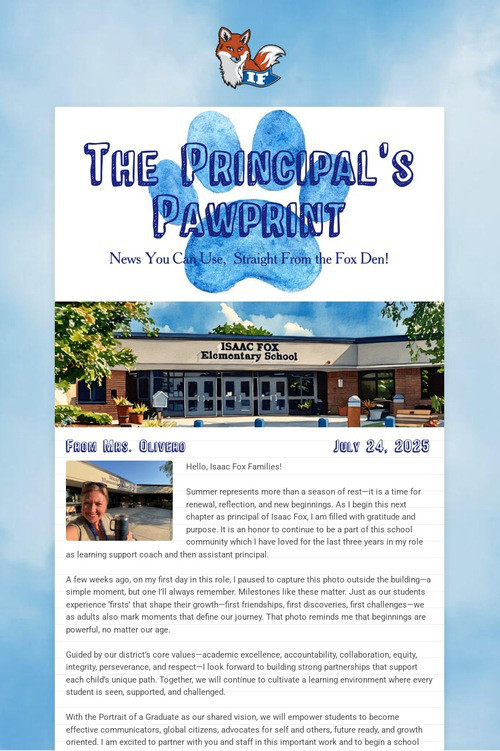 The Principal's Pawprint