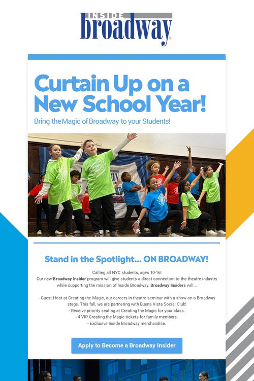 Curtain Up on a New School Year!