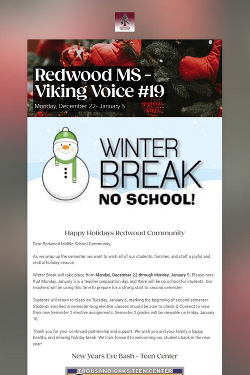Redwood MS -  Viking Voice #19