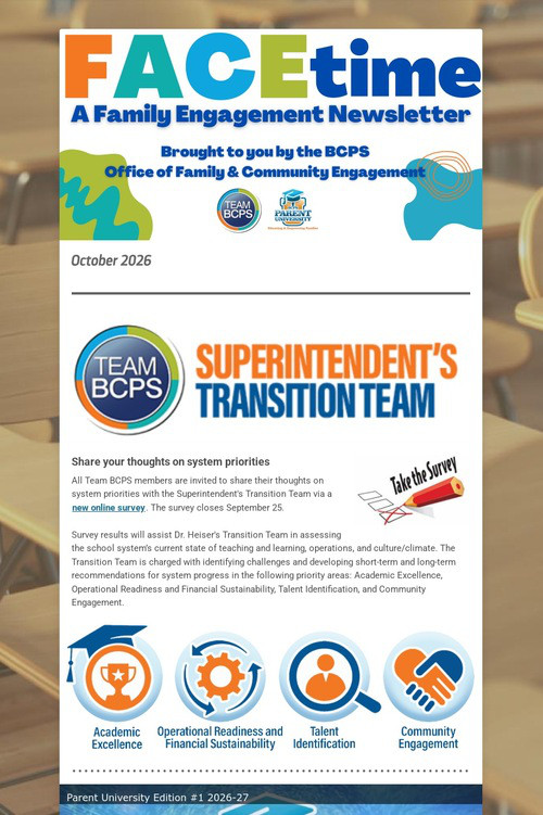 FACEtime Newsletter