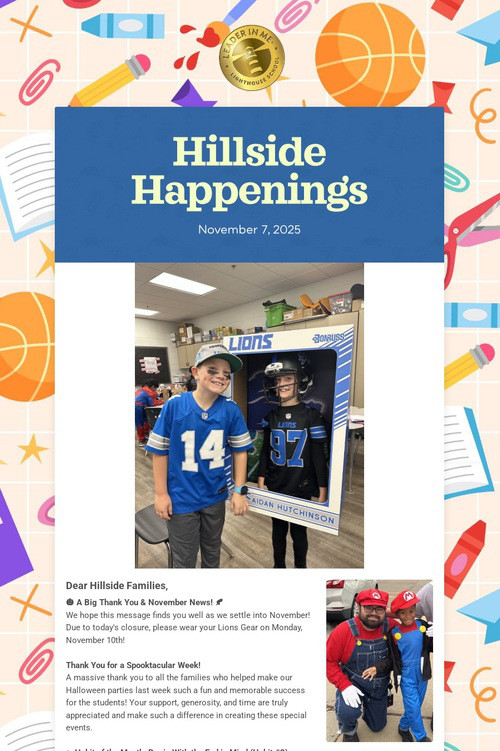 Hillside Happenings