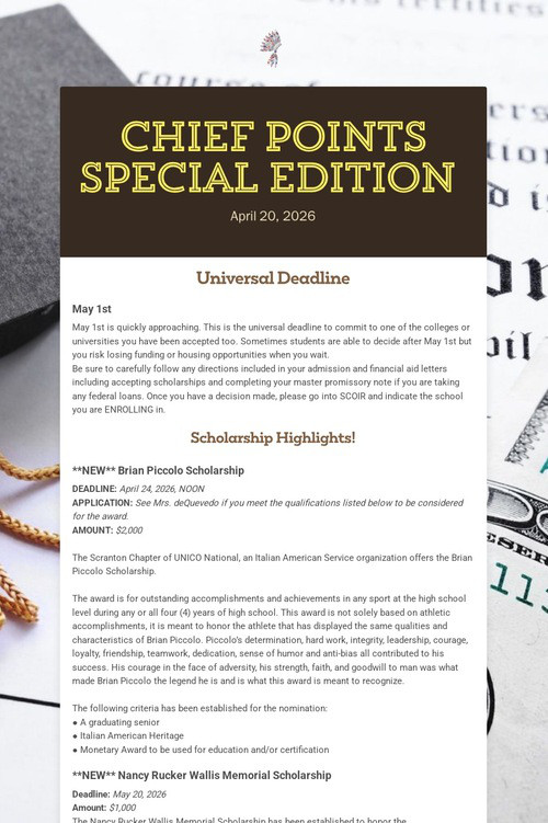 Chief Points Special Edition