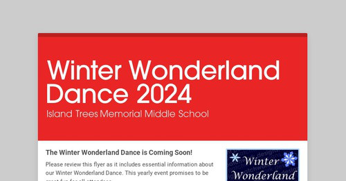 Winter Wonderland Dance 2024