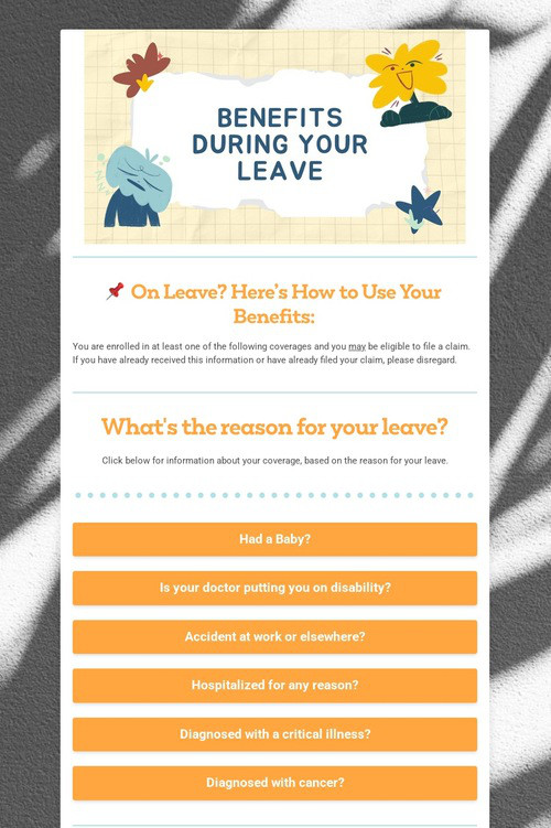 Benefits during your leave