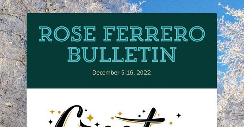 Rose Ferrero Bulletin