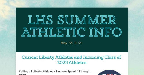 LHS Summer Athletic Info
