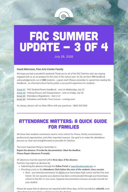 FAC Summer Update - 3 of 4