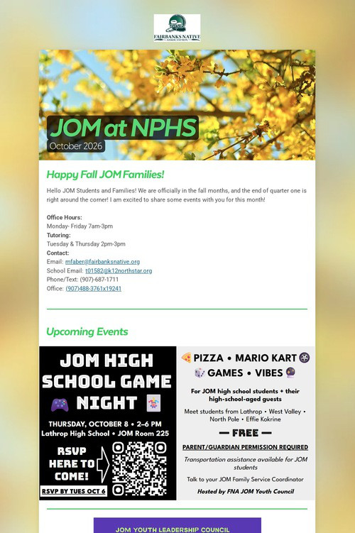 JOM at NPHS