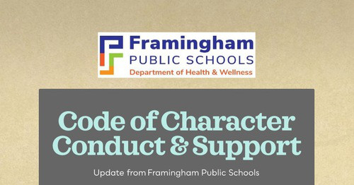 Code of Character Conduct & Support