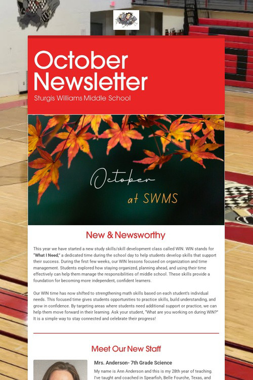 October Newsletter