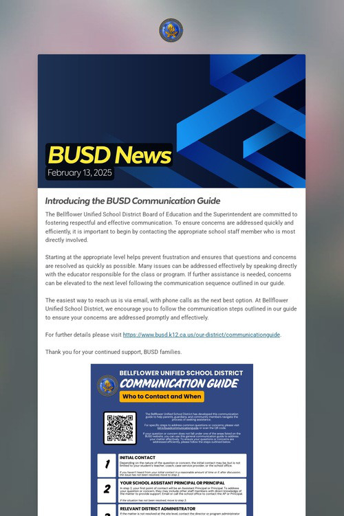 BUSD News