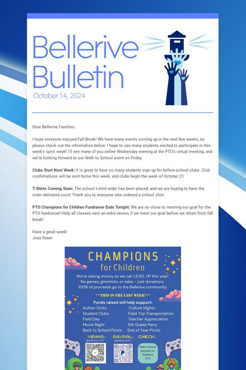 Bellerive Bulletin