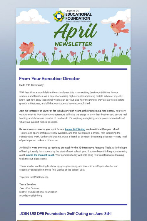 April Newsletter