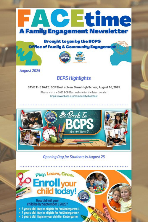 FACEtime Newsletter