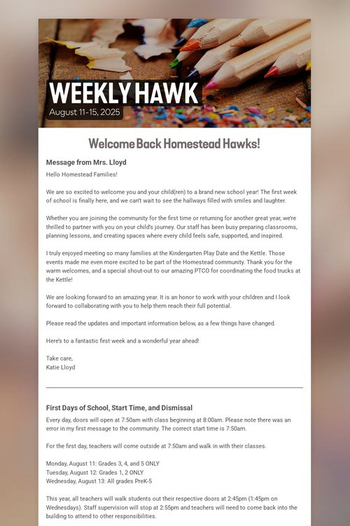WEEKLY HAWK