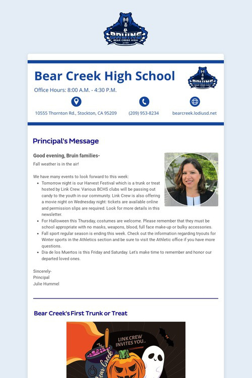 10/27/2024 BCHS Weekly Newsletter